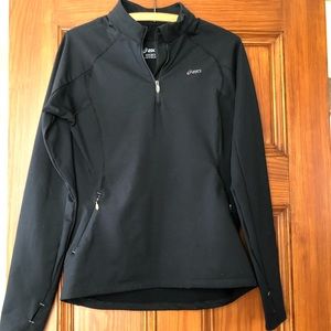Asics Half Zip Running Top w/ Thumb Holes ~ Like New
